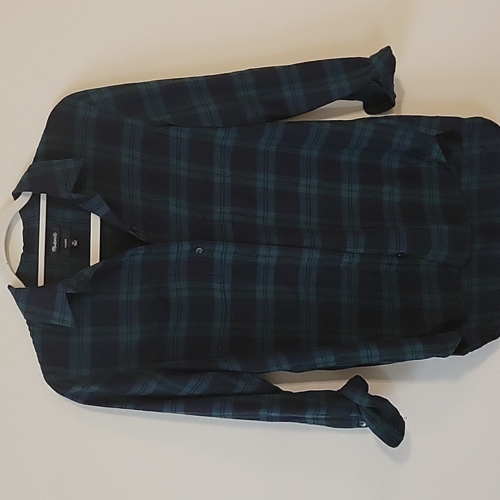 Madewell plaid blouse